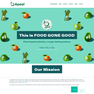 A complete backup of https://apeel.com
