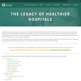A complete backup of https://healthierhospitals.org