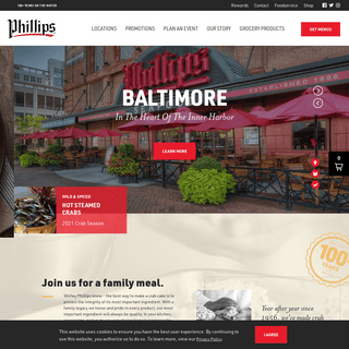 A complete backup of https://phillipsseafood.com