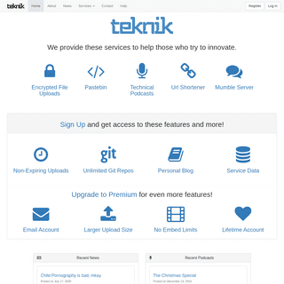 A complete backup of https://teknik.io