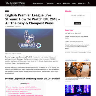 A complete backup of https://www.thereportertimes.com/sports/premier-league-live-streaming-watch-epl-online/