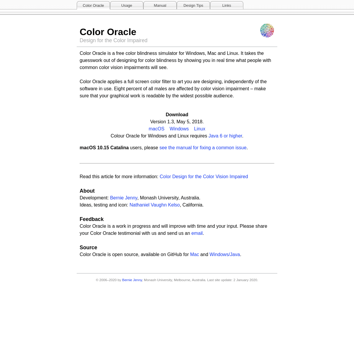 A complete backup of https://colororacle.org