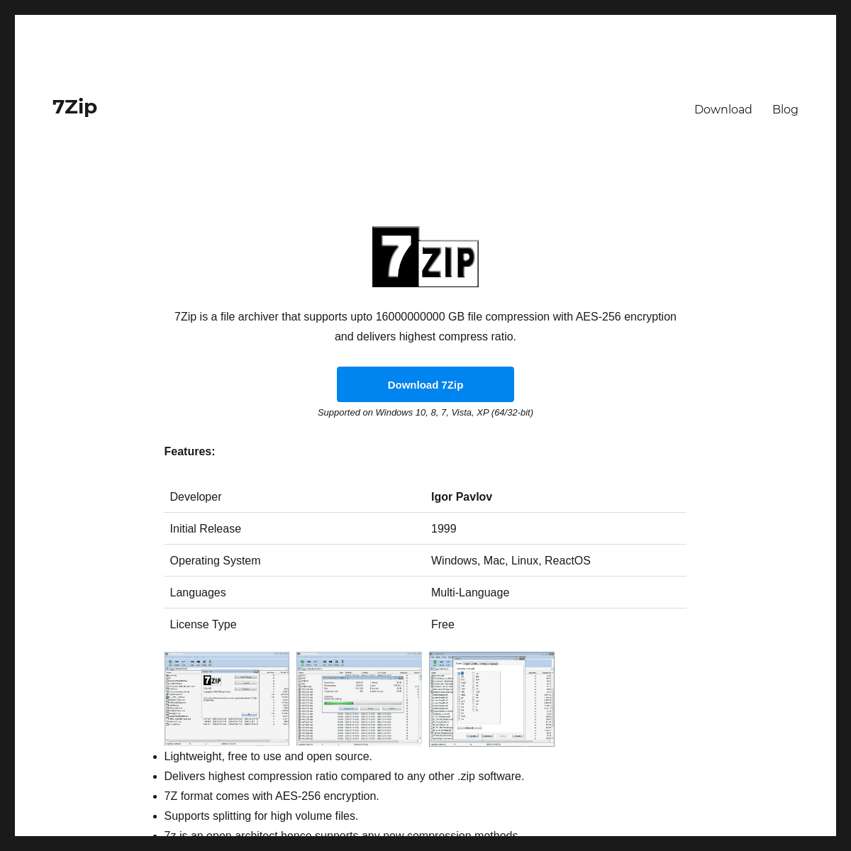A complete backup of https://7zip.vip