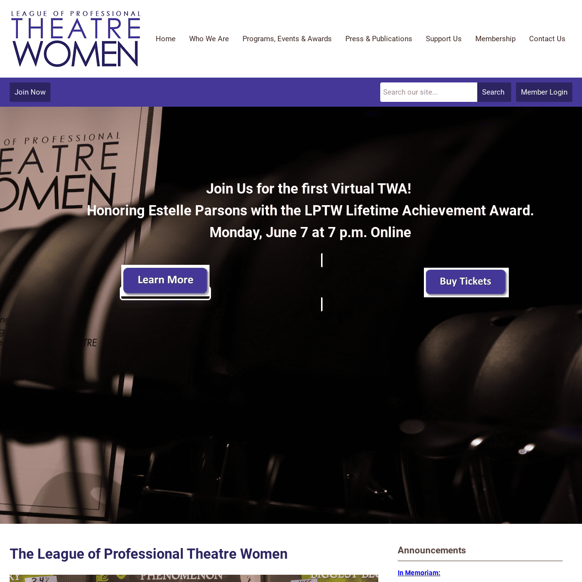 A complete backup of https://theatrewomen.org