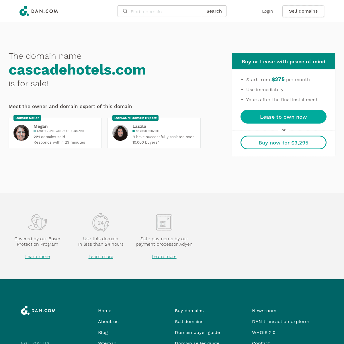 A complete backup of https://cascadehotels.com