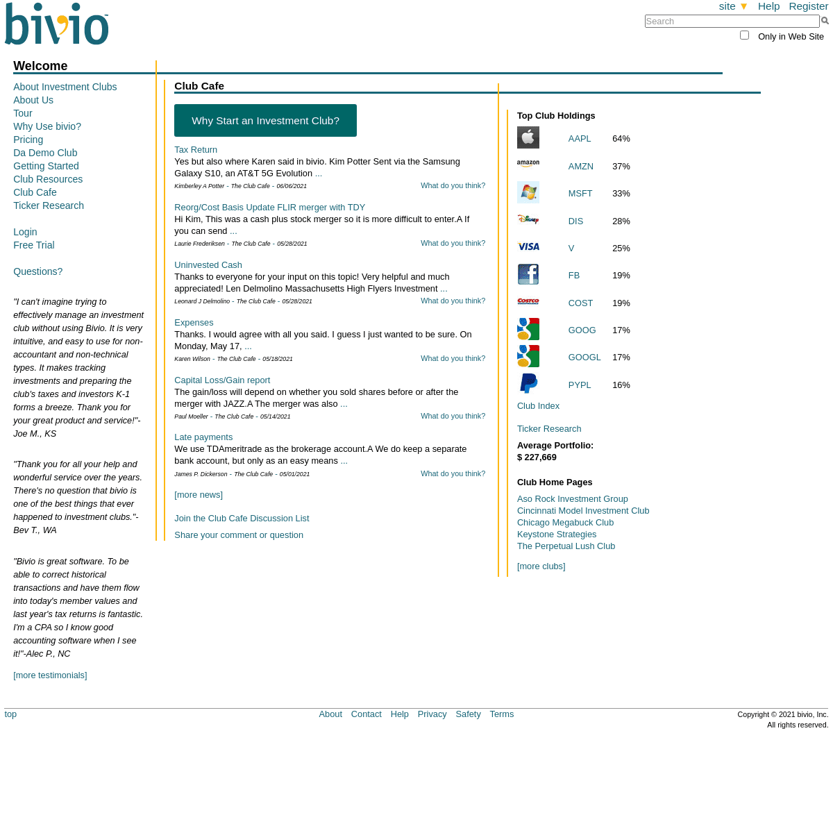 A complete backup of https://bivio.com