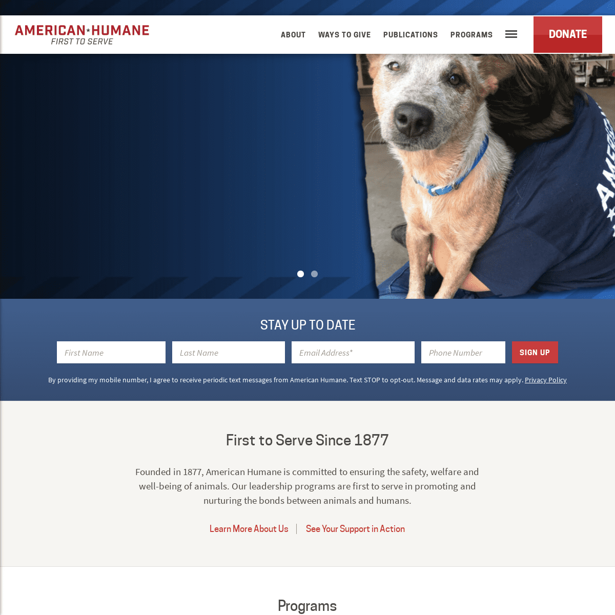 A complete backup of https://americanhumane.org