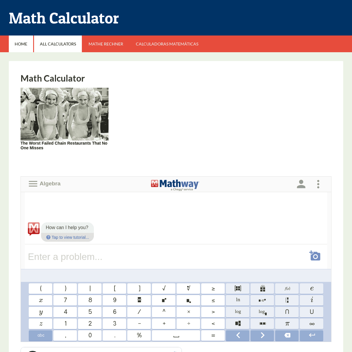 A complete backup of https://mathcalculator.org
