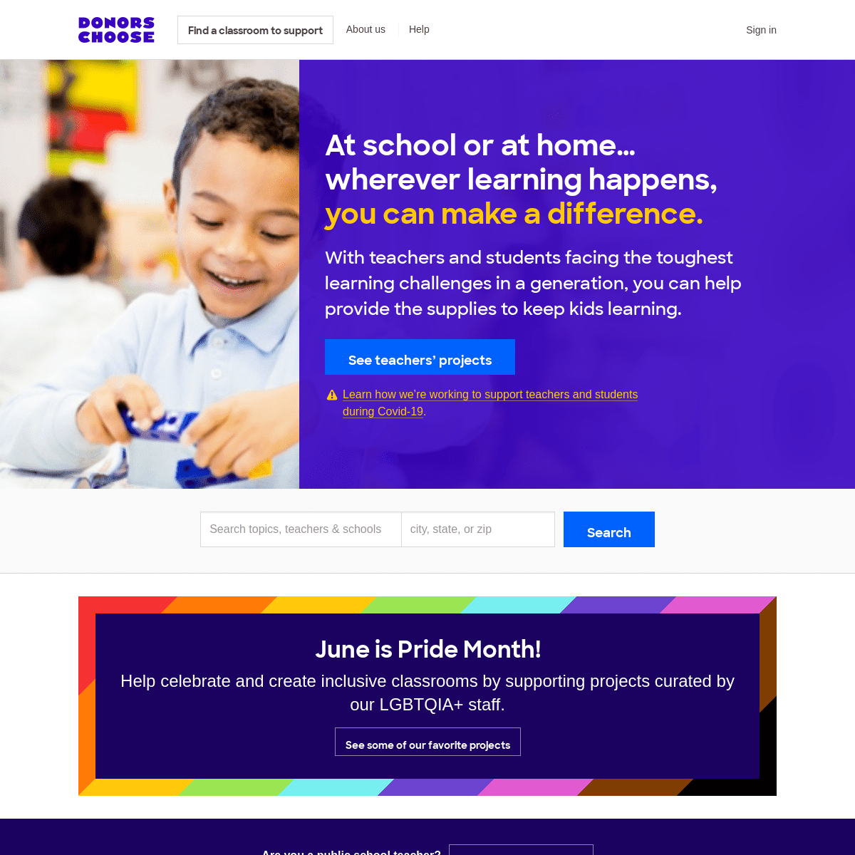 A complete backup of https://donorschoose.org