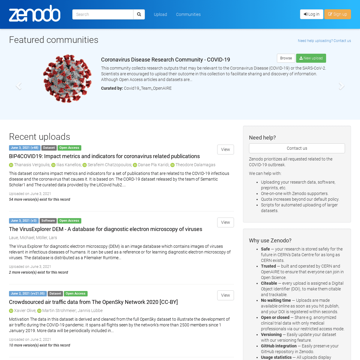A complete backup of https://zenodo.org