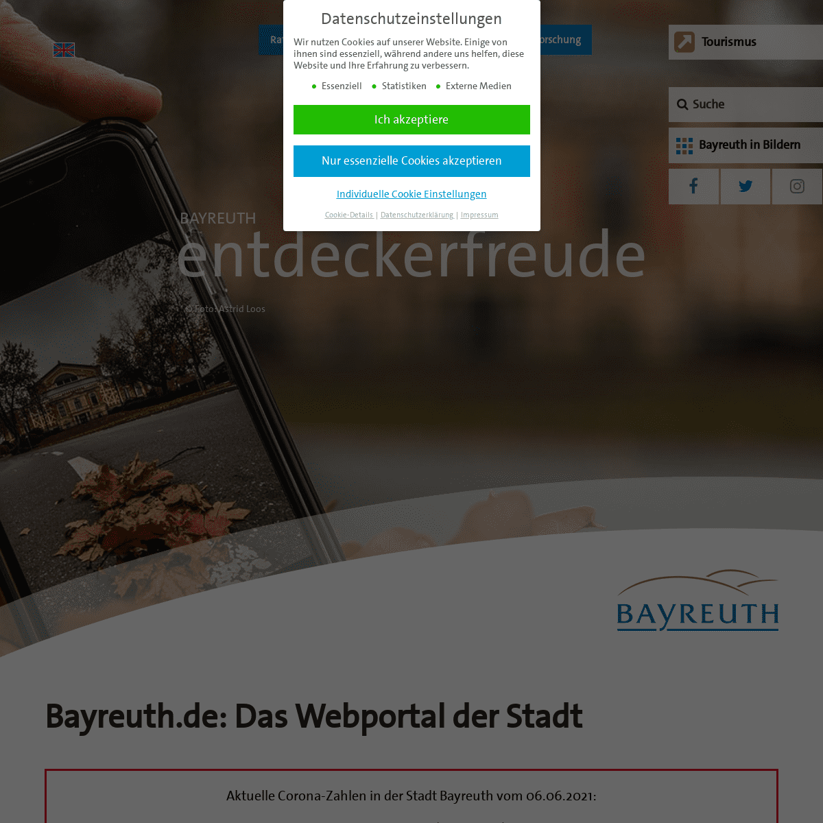 A complete backup of https://bayreuth.de