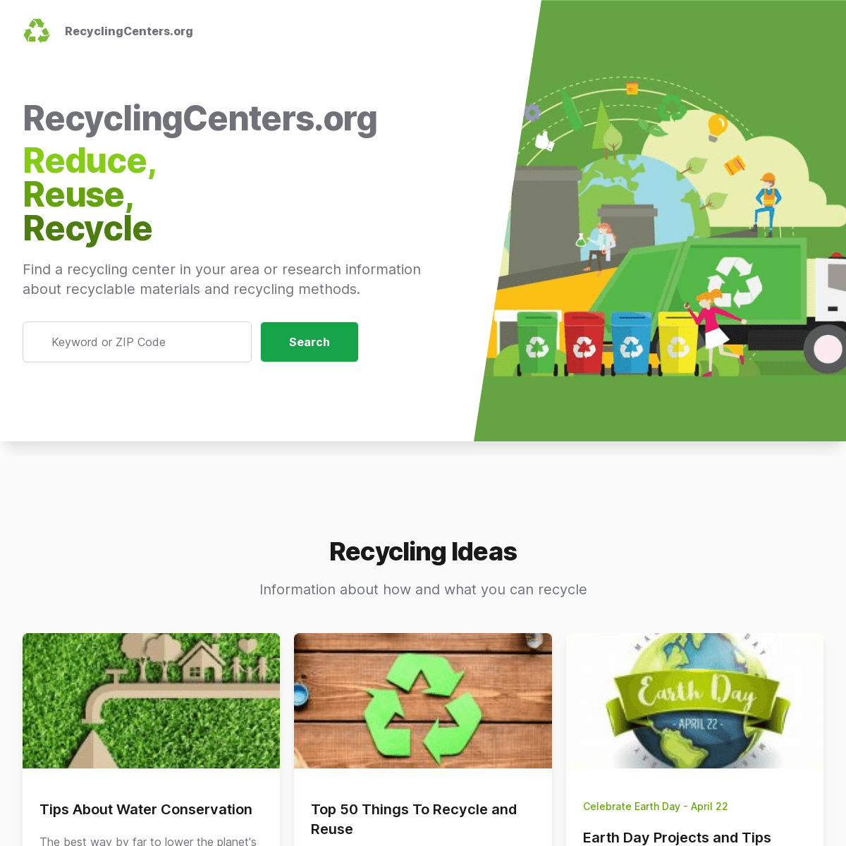 A complete backup of https://recyclingcenters.org