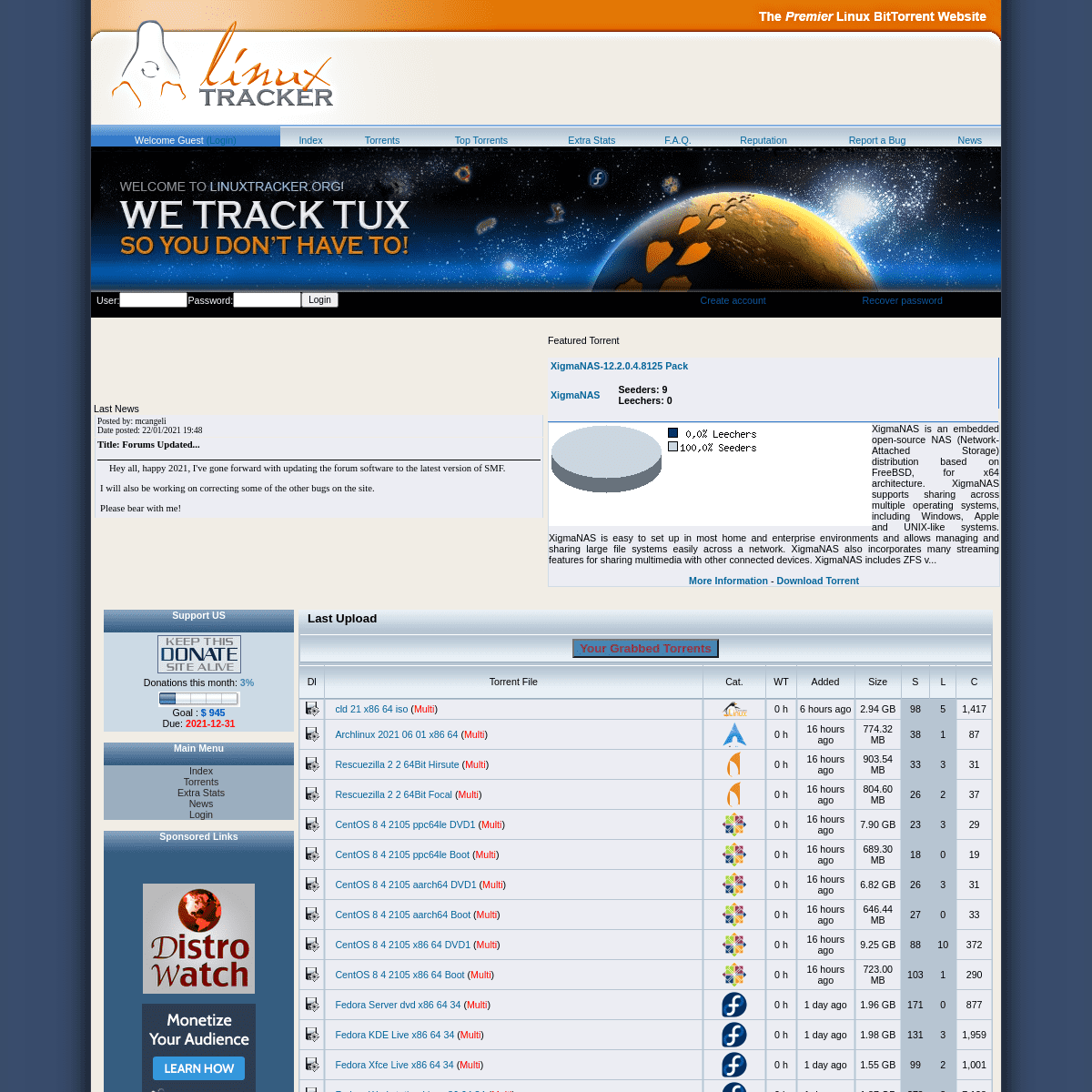 A complete backup of https://linuxtracker.org