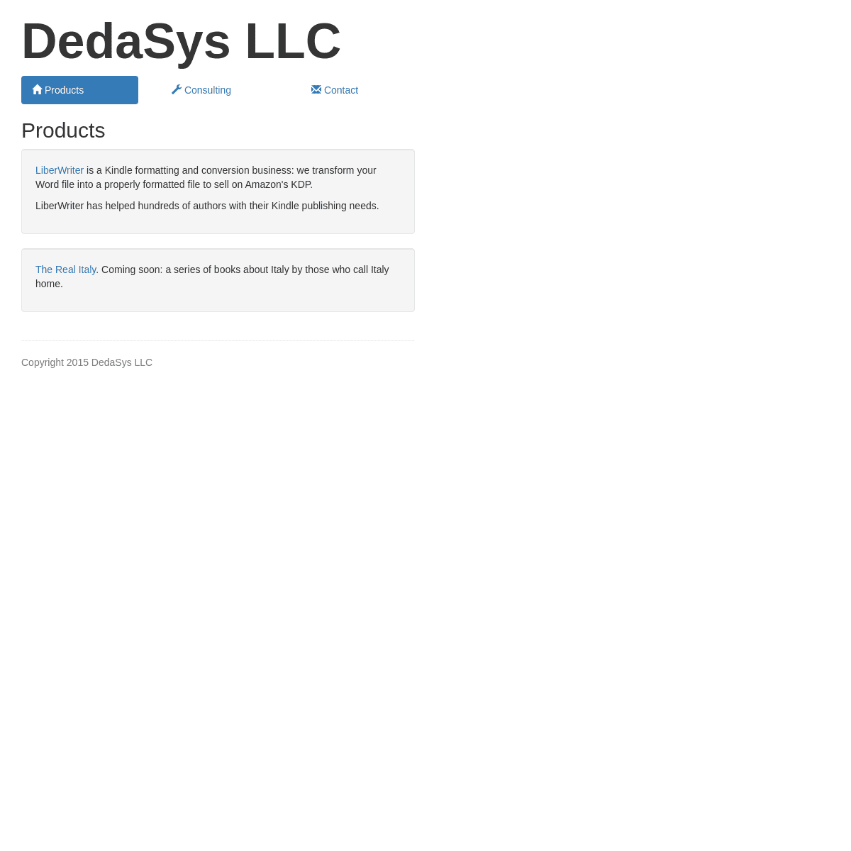 A complete backup of https://dedasys.com