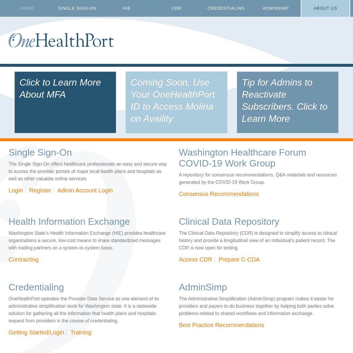 A complete backup of https://onehealthport.com
