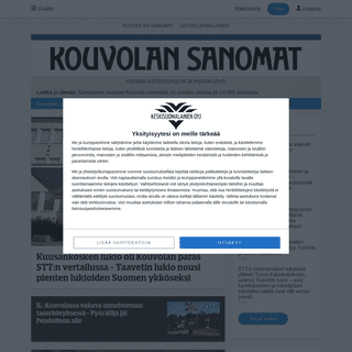 A complete backup of https://kouvolansanomat.fi