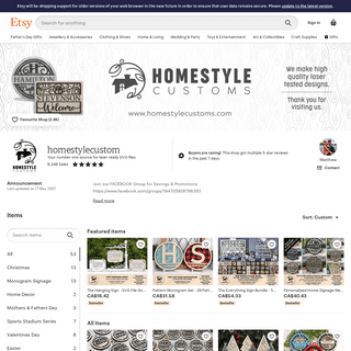 A complete backup of https://homestylecustoms.com