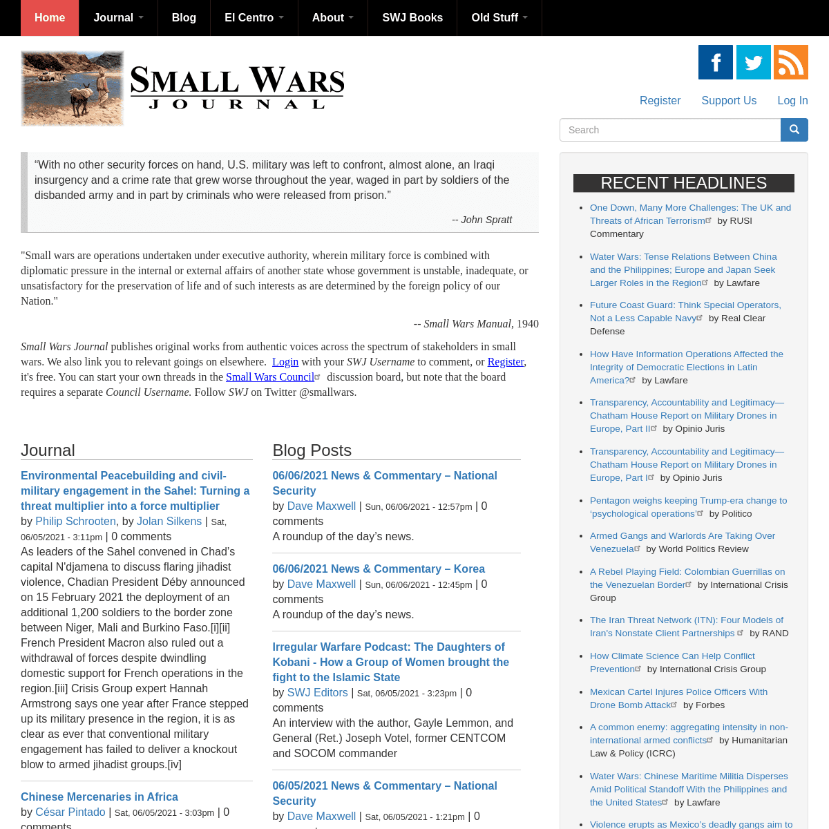 A complete backup of https://smallwarsjournal.com