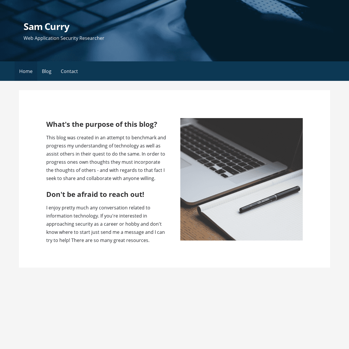 A complete backup of https://samcurry.net