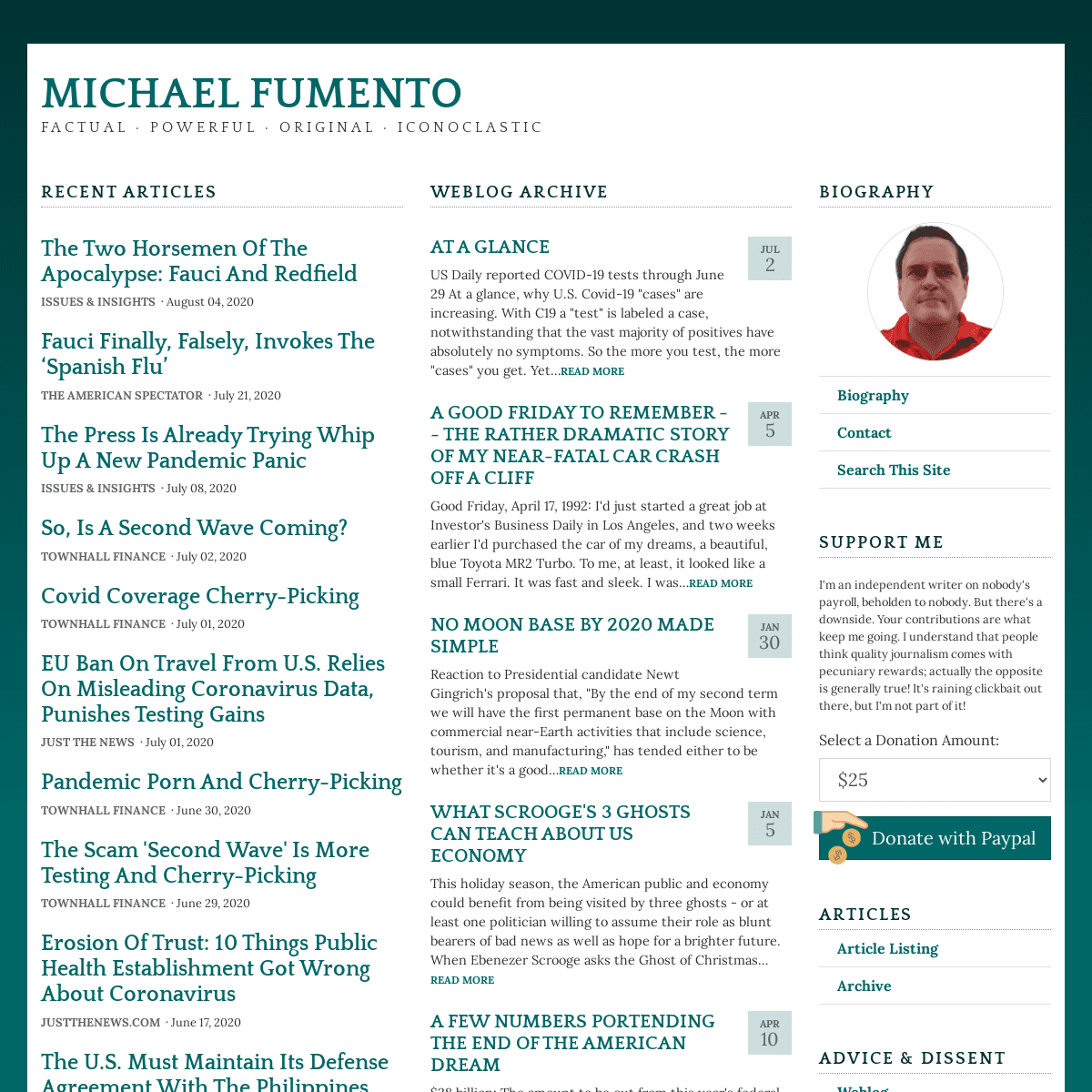 A complete backup of https://fumento.com