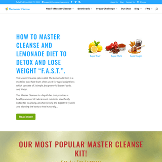 A complete backup of https://themastercleanse.org