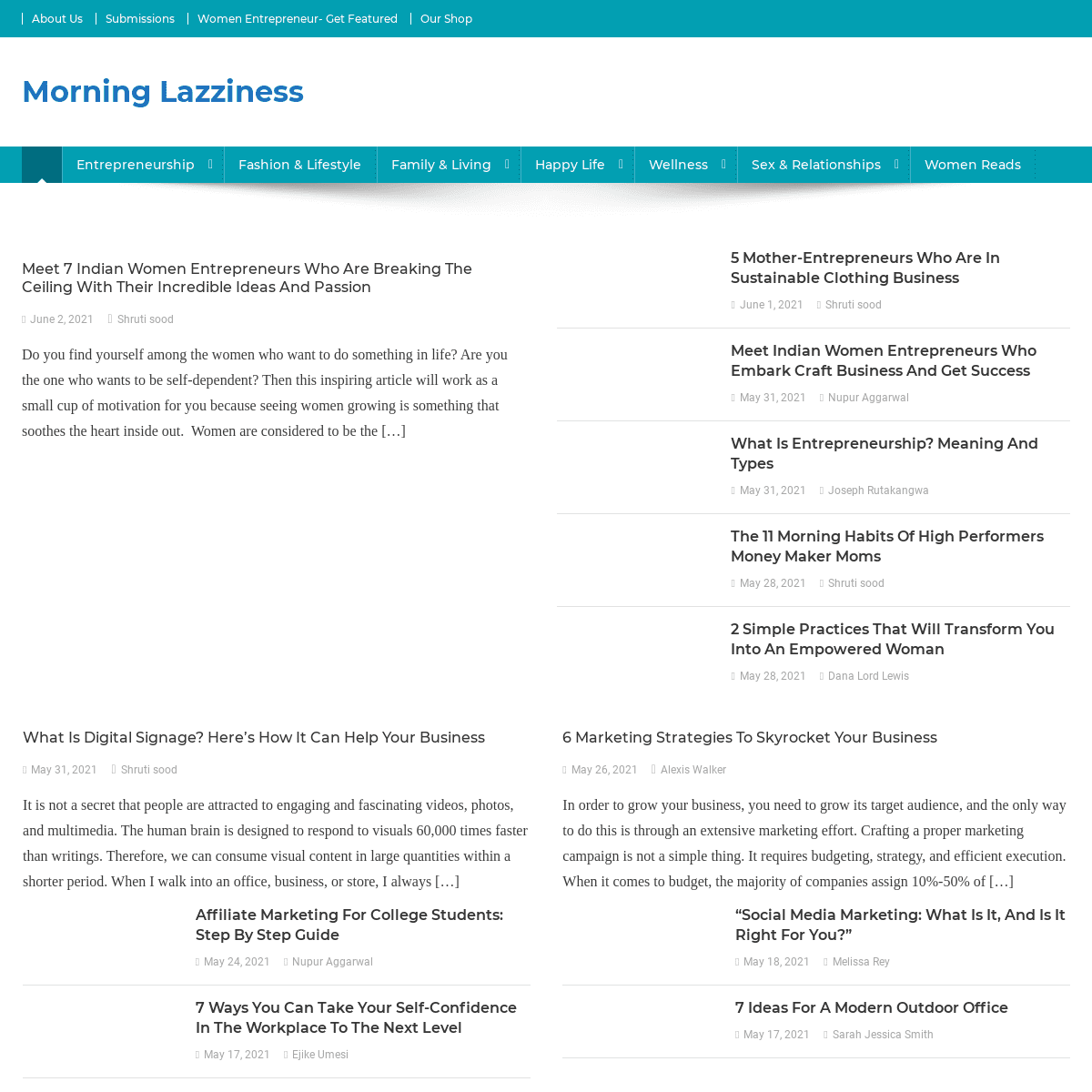 A complete backup of https://morninglazziness.com