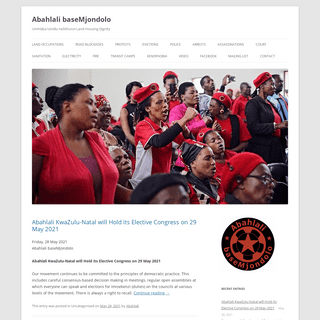 A complete backup of https://abahlali.org