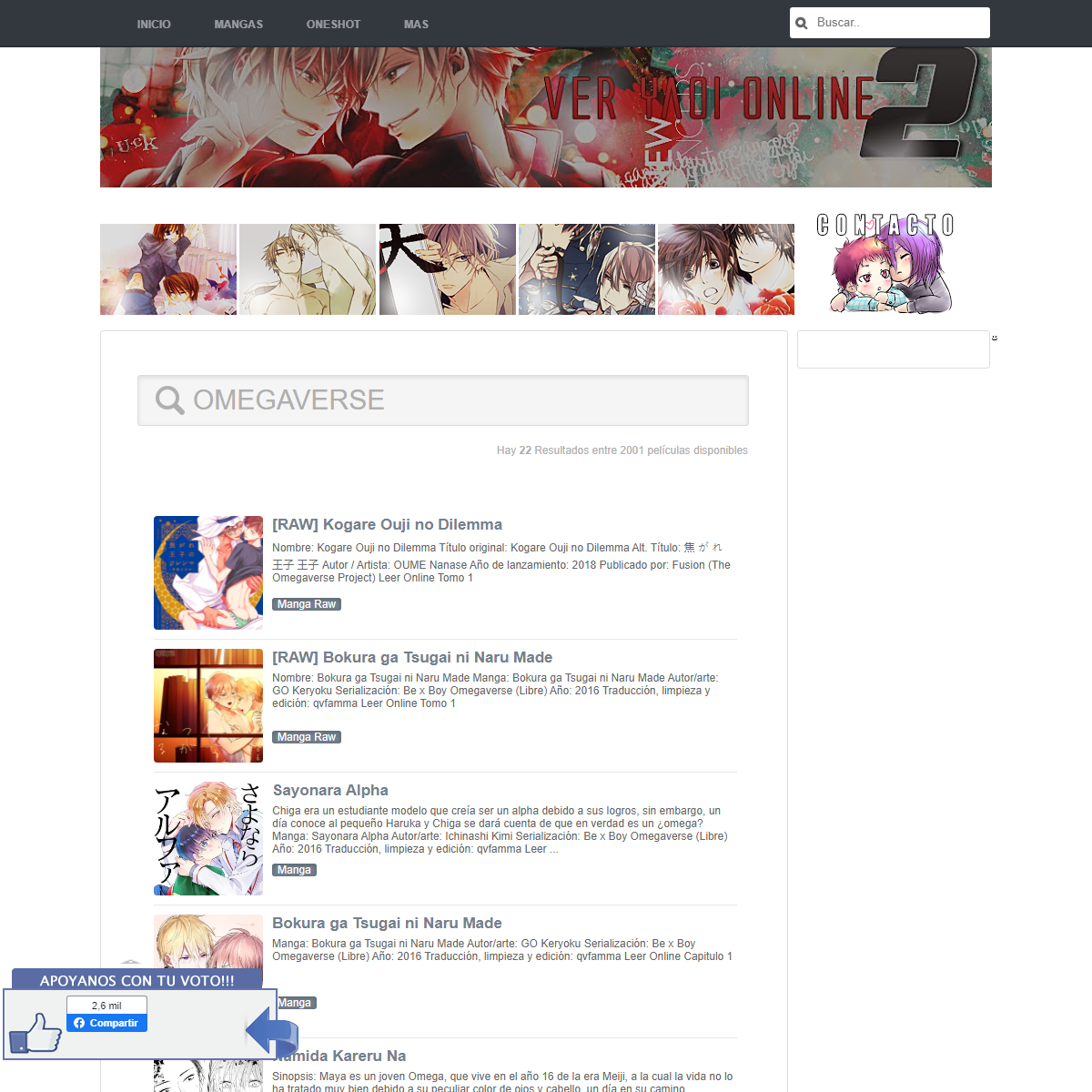 A complete backup of http://veryaoionline.net/page/2?s=omegaverse