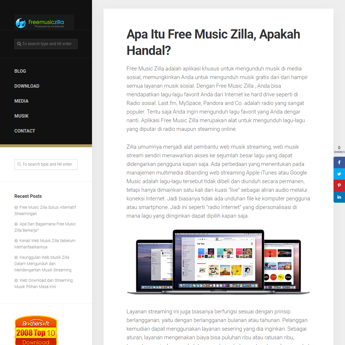 A complete backup of http://www.freemusiczilla.com/
