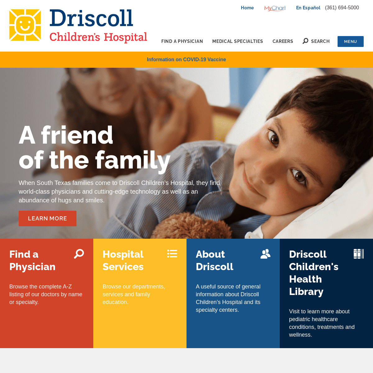 A complete backup of https://driscollchildrens.org