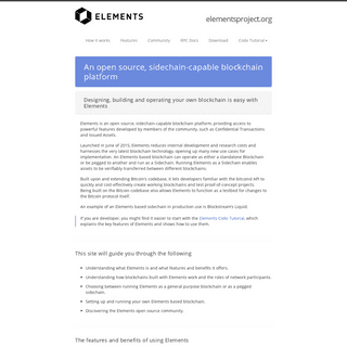 A complete backup of https://elementsproject.org
