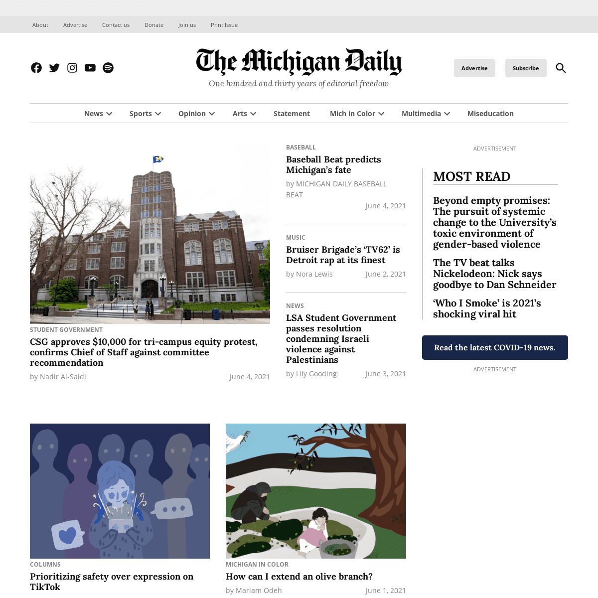 A complete backup of https://michigandaily.com