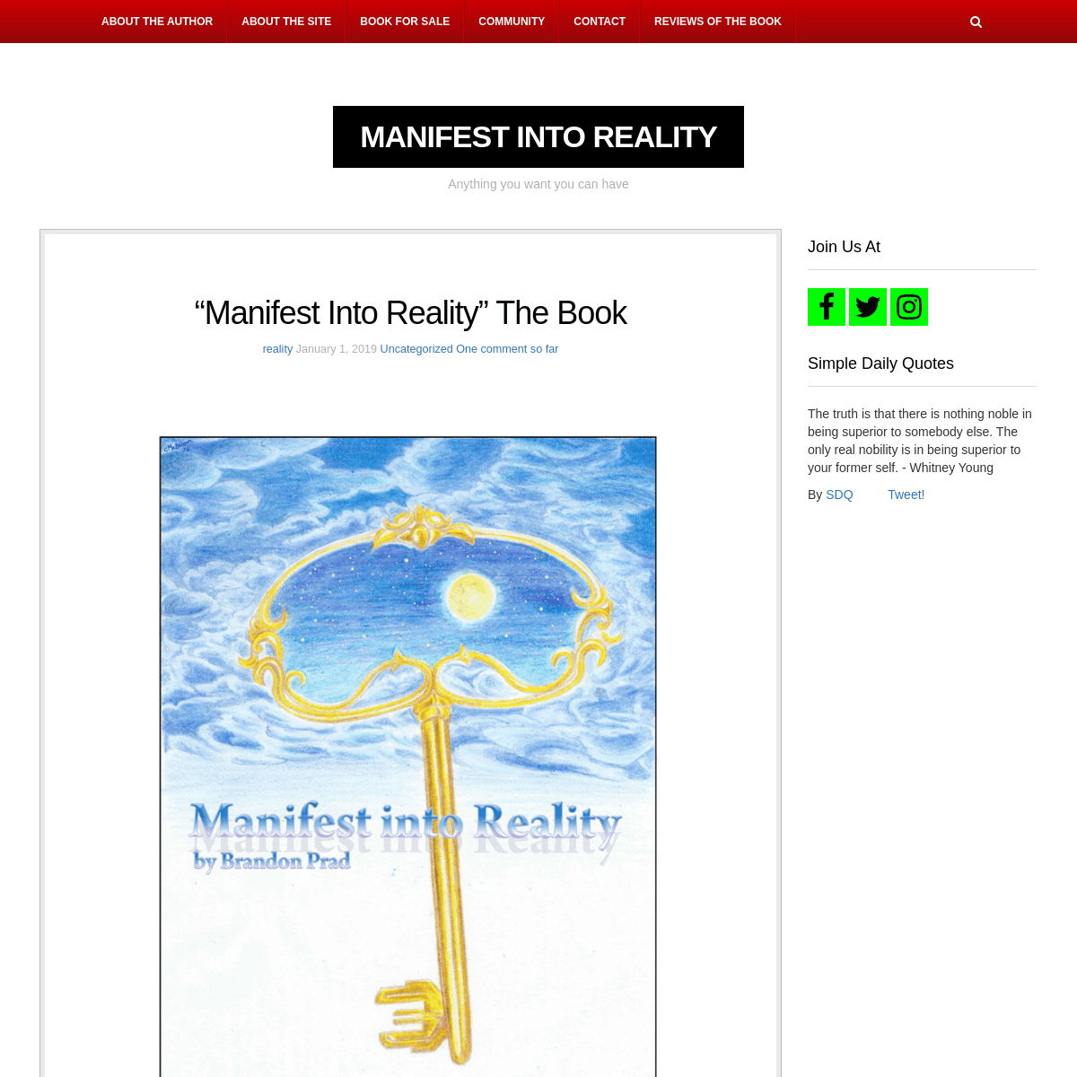 A complete backup of https://manifestintoreality.com