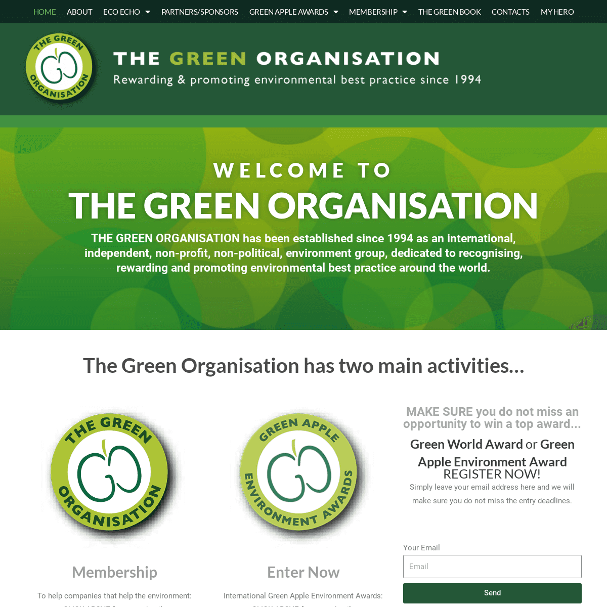 A complete backup of https://thegreenorganisation.info
