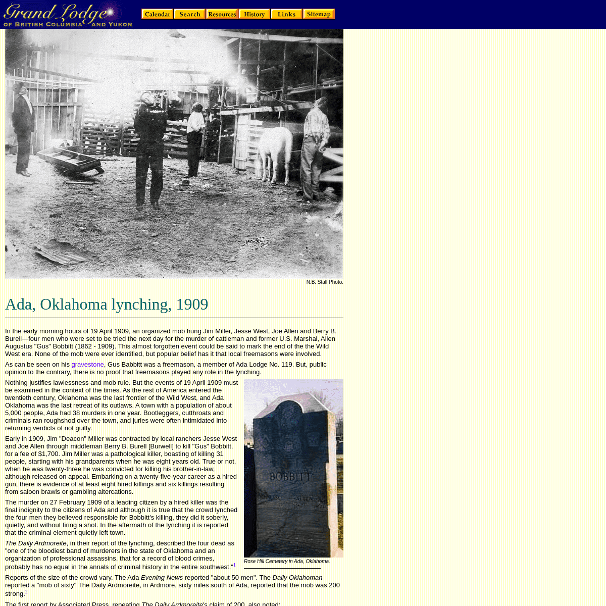 A complete backup of http://www.freemasonry.bcy.ca/history/ada_lynching.html
