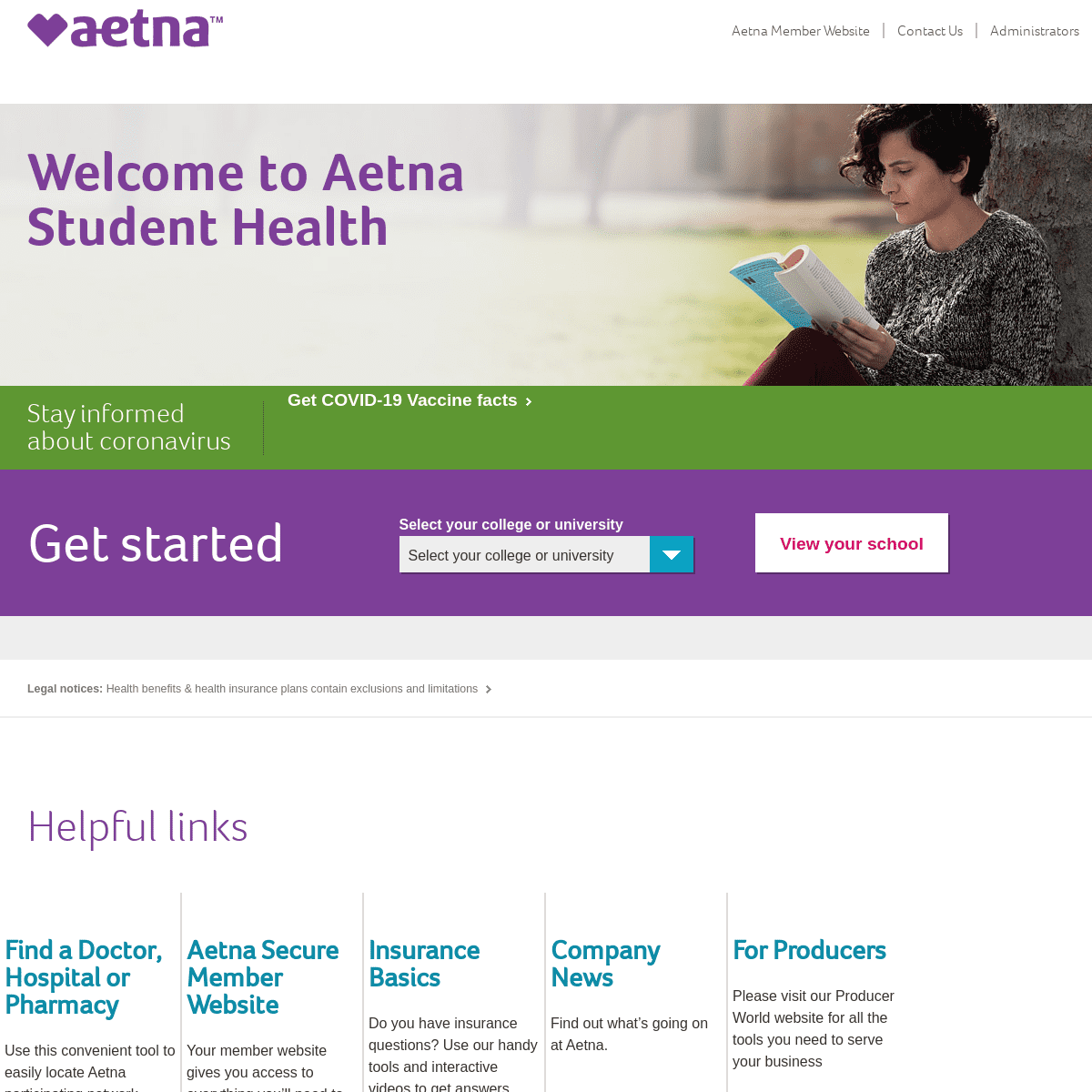 A complete backup of https://aetnastudenthealth.com