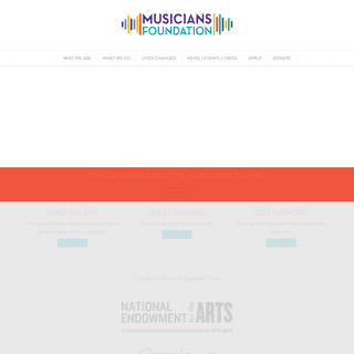 A complete backup of https://musiciansfoundation.org