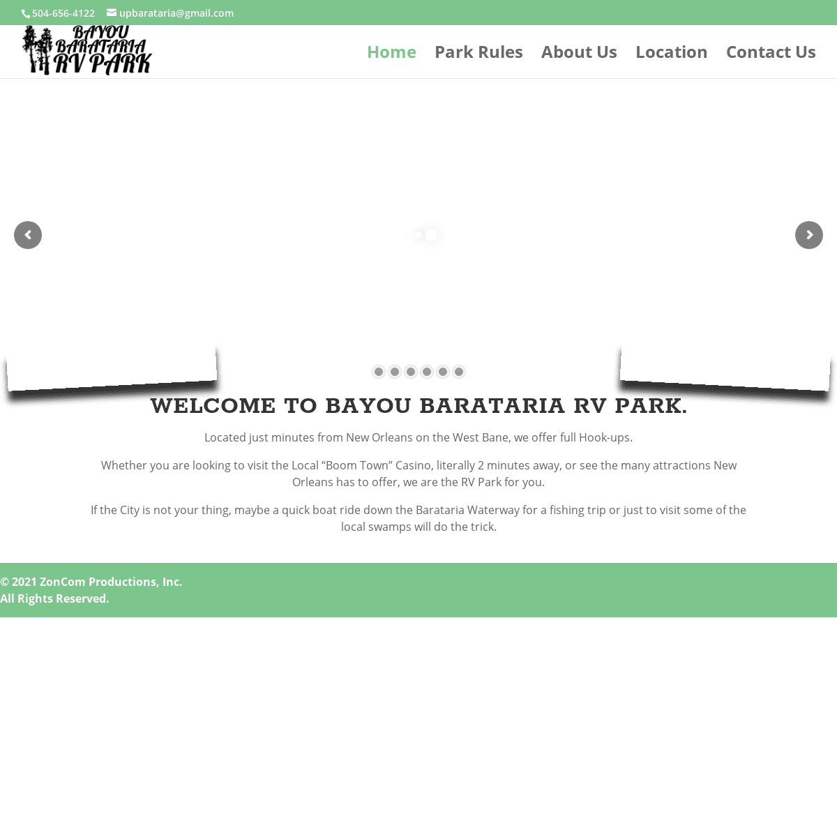 A complete backup of https://bayoubaratariarvpark.com