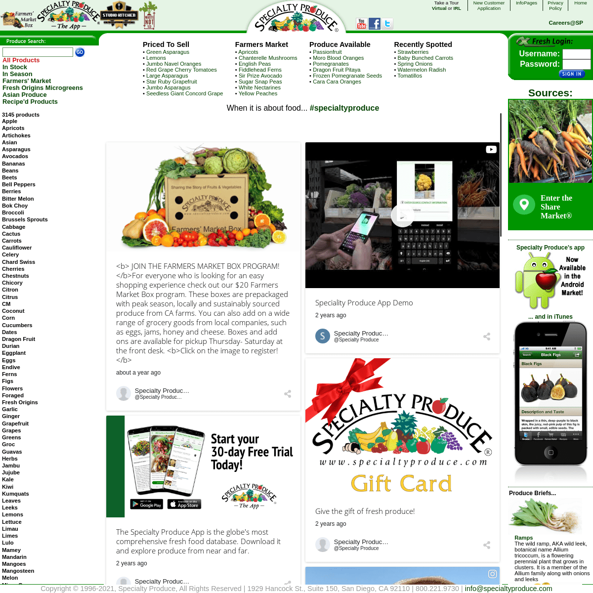 A complete backup of https://specialtyproduce.com