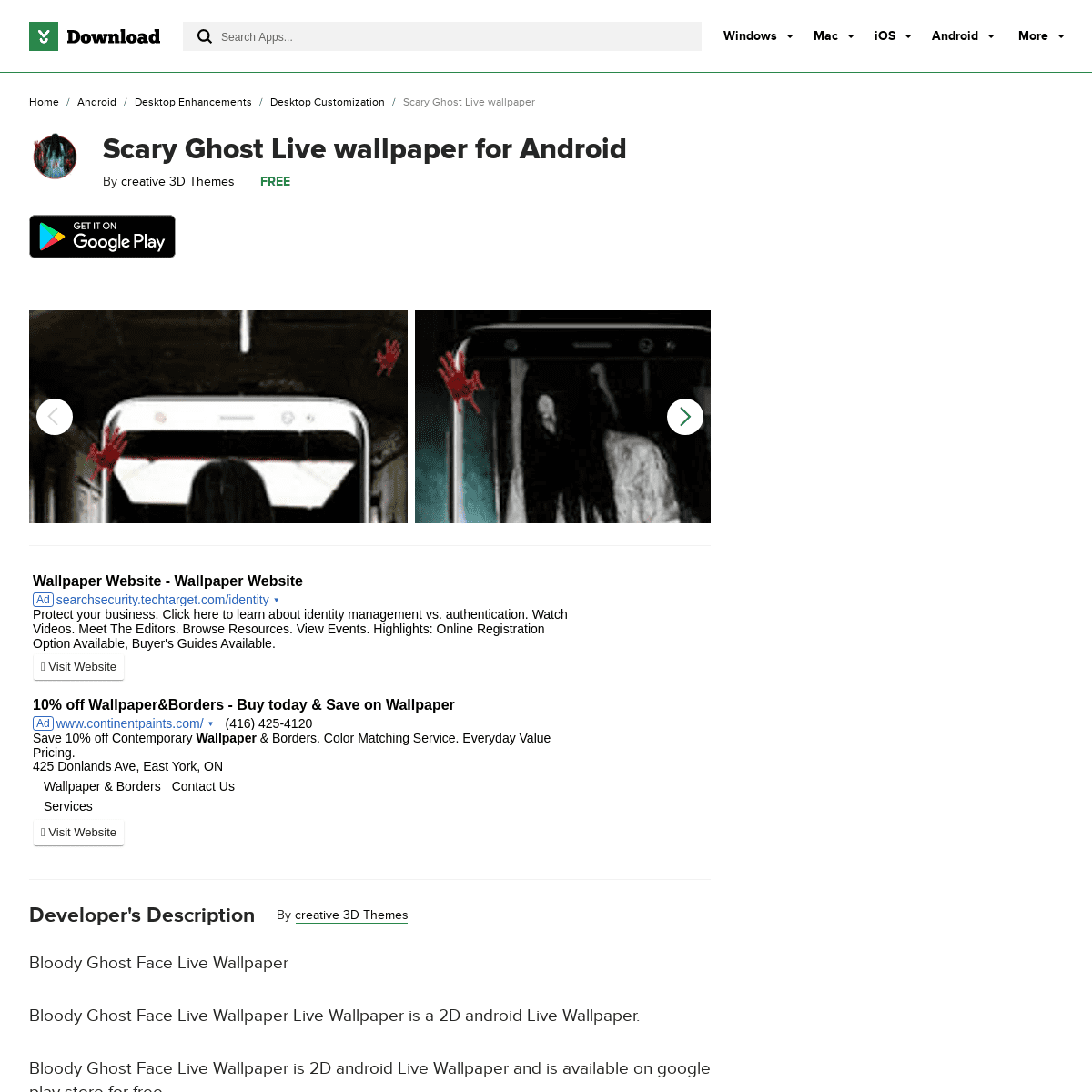 A complete backup of https://download.cnet.com/Scary-Ghost-Live-wallpaper/3000-2072_4-78170529.html