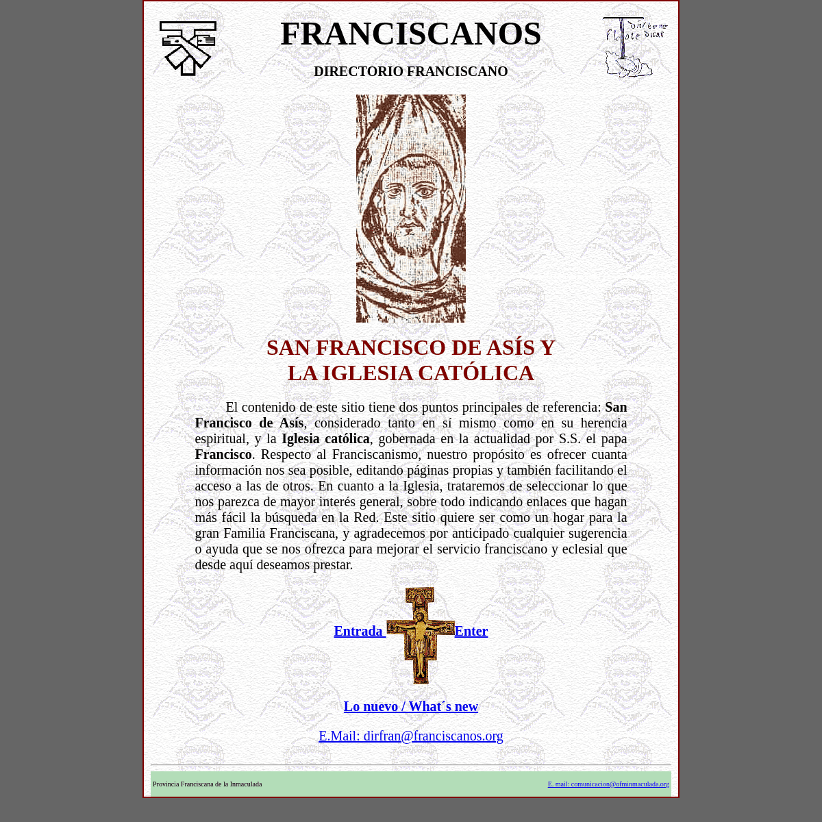 A complete backup of https://franciscanos.org
