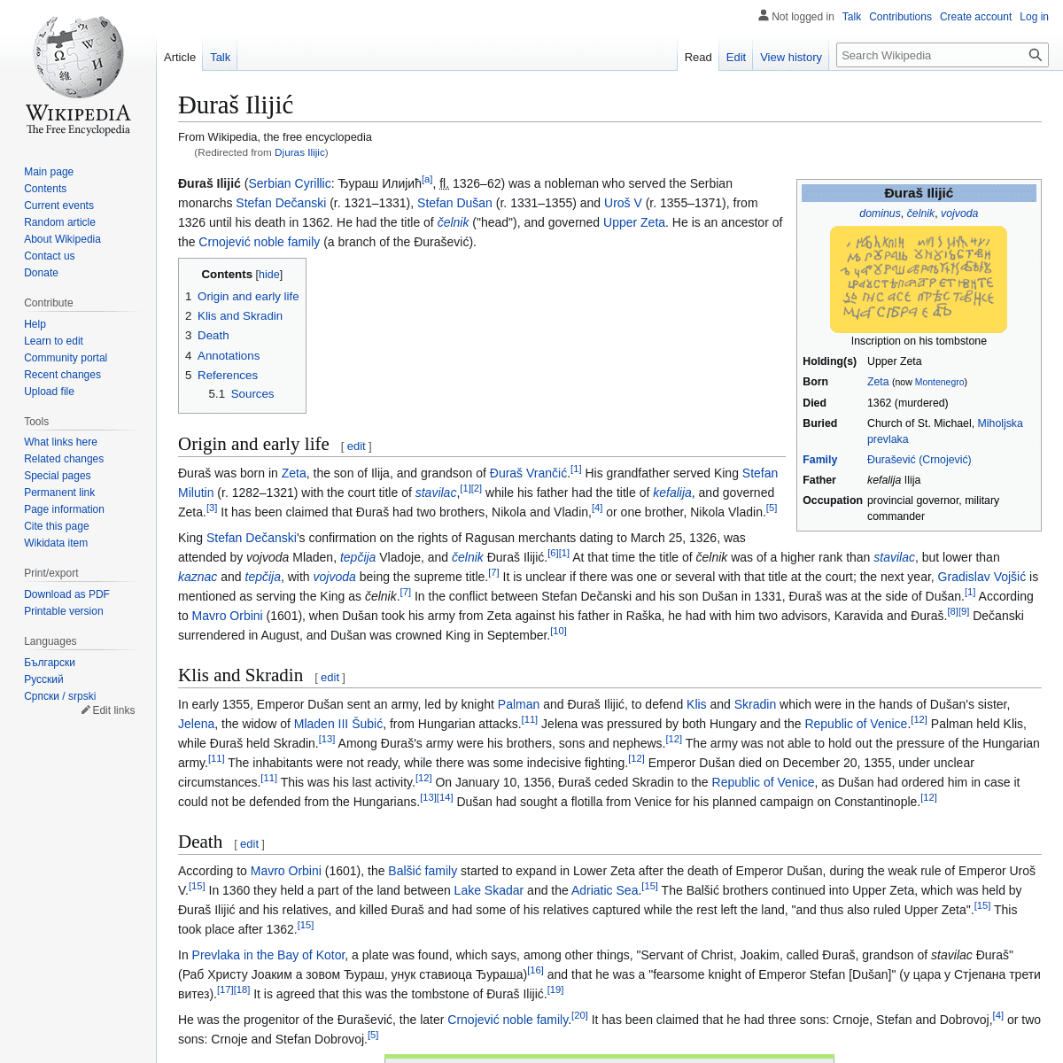 A complete backup of https://en.wikipedia.org/wiki/Djuras_Ilijic