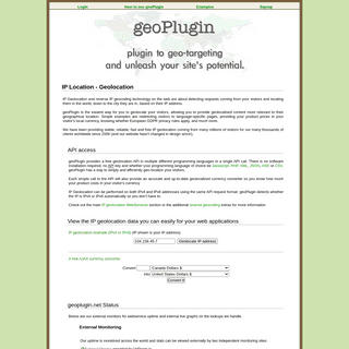 A complete backup of https://geoplugin.com