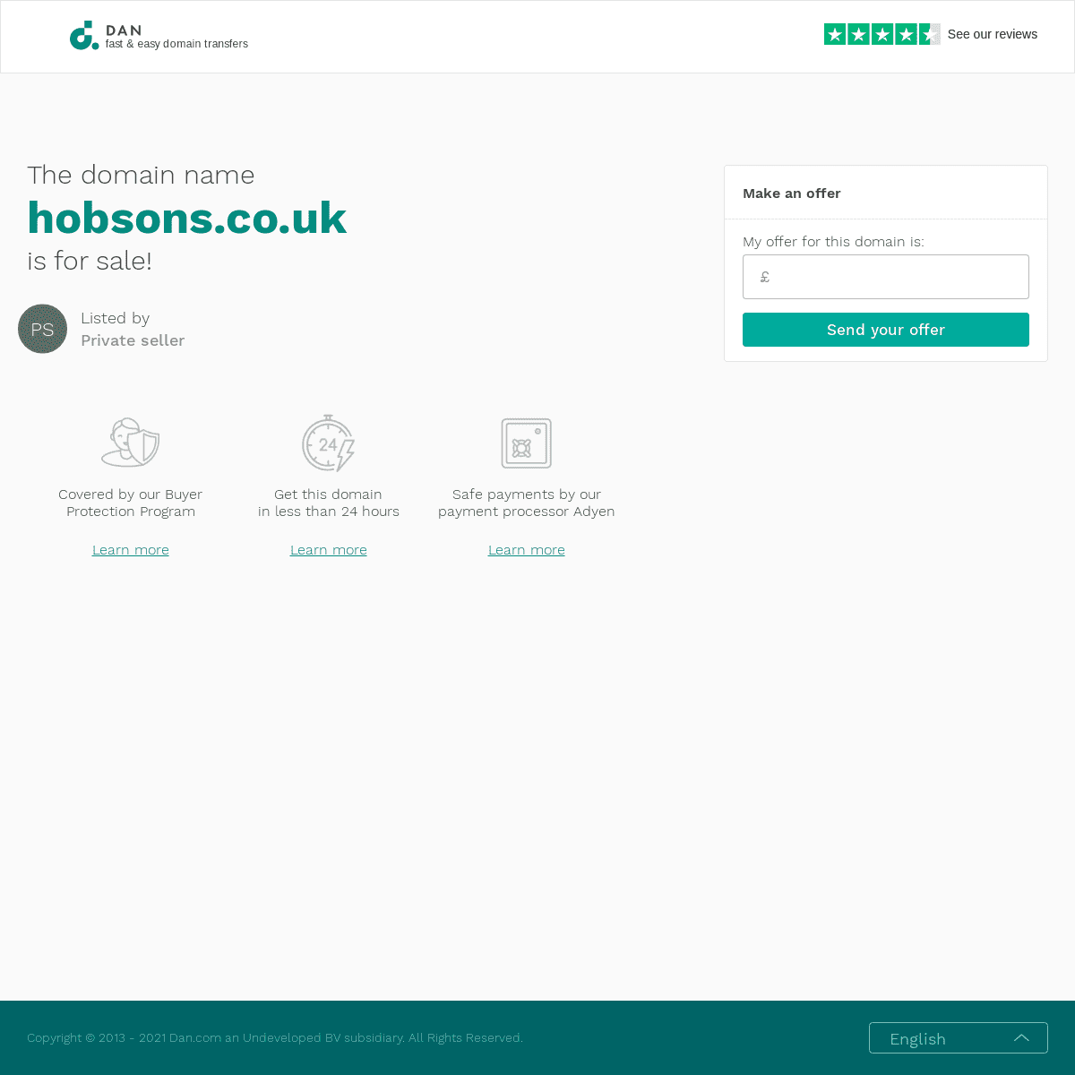 A complete backup of https://hobsons.co.uk