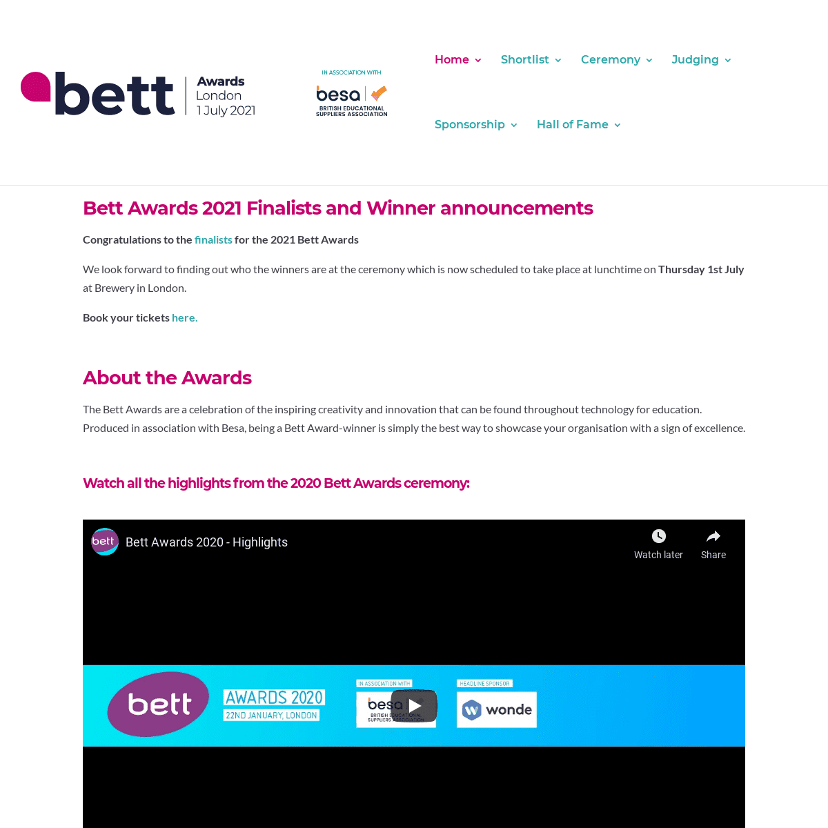 A complete backup of https://bettawards.com