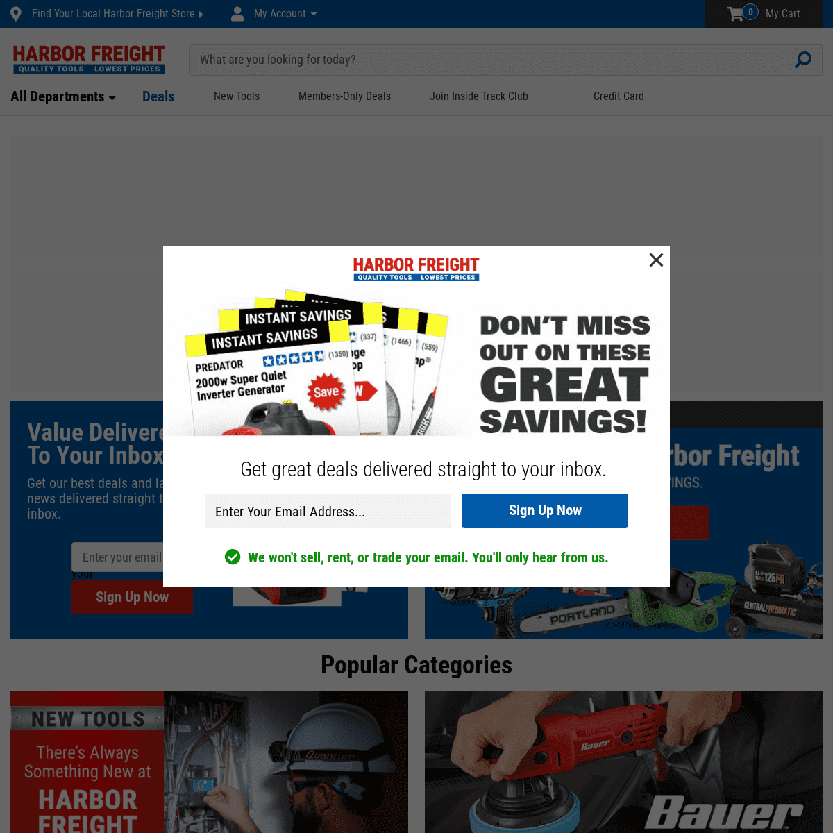 A complete backup of https://harborfreight.com
