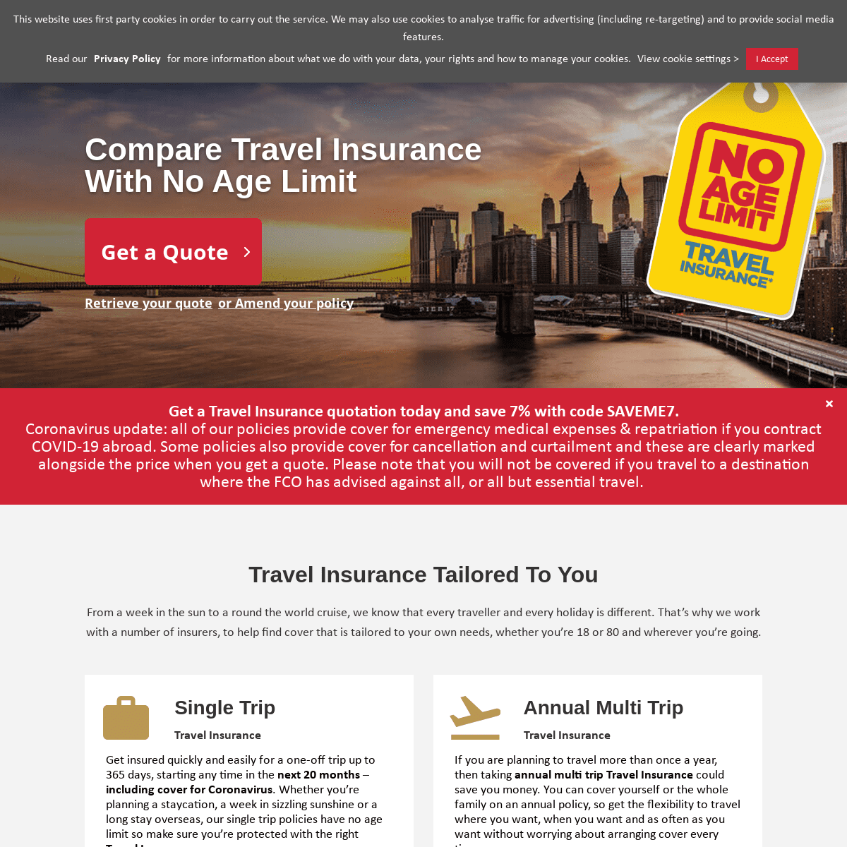 A complete backup of https://justtravelcover.com