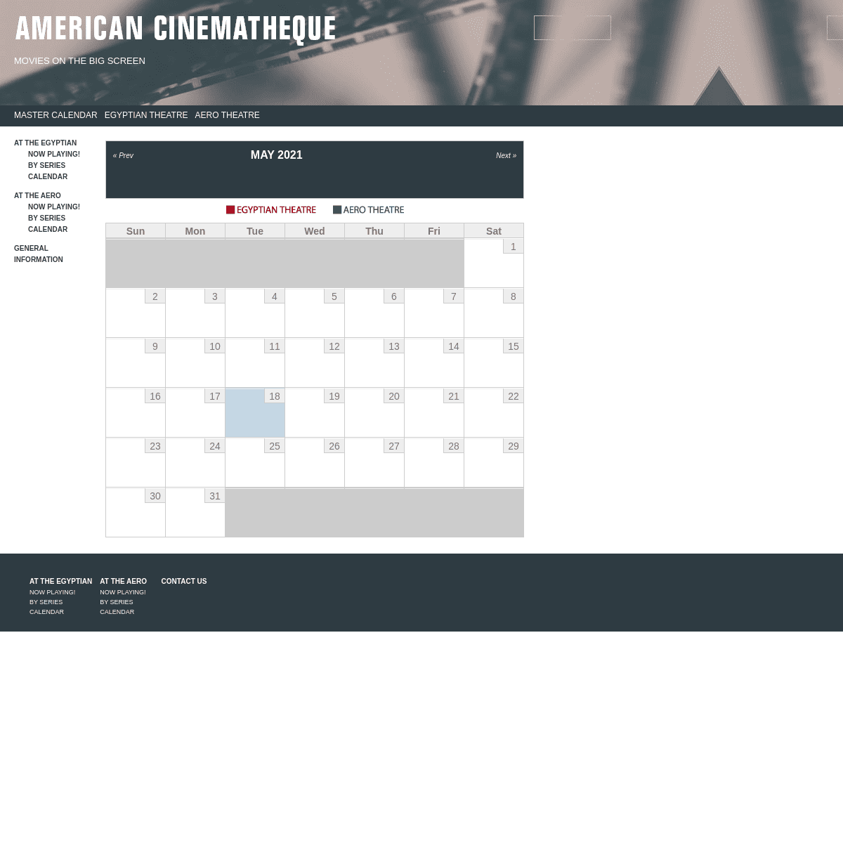 A complete backup of https://americancinemathequecalendar.com