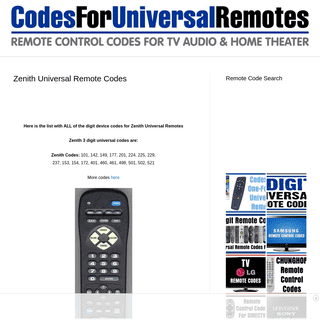 A complete backup of https://codesforuniversalremotes.com/zenith-universal-remote-codes/