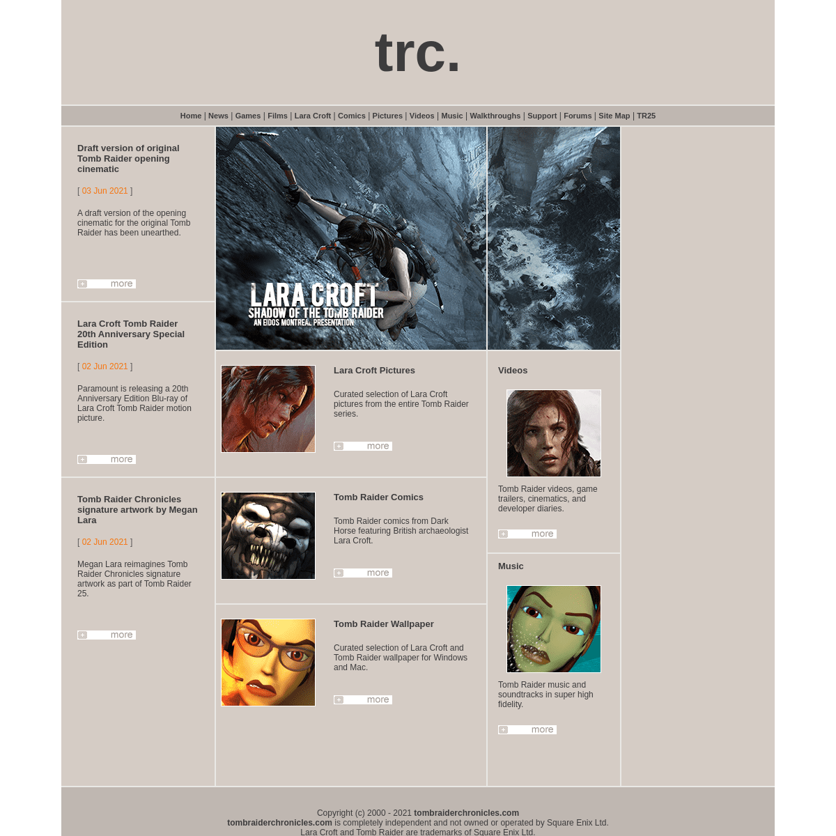 A complete backup of https://tombraiderchronicles.com